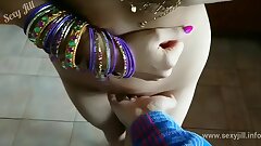 Blue saree daughter blackmailed to strip, groped, m. and fucked by old grand father desi chudai bollywood hindi sex video POV Indian