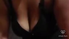 My mom is showing her big boobs to my friends